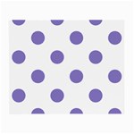 Polka Dots - Ube Violet on White Small Glasses Cloth