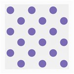 Polka Dots - Ube Violet on White Medium Glasses Cloth (2 Sides)