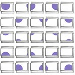 Polka Dots - Ube Violet on White 9mm Italian Charm (25 pack)