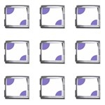 Polka Dots - Ube Violet on White Mega Link Italian Charm (9 pack)