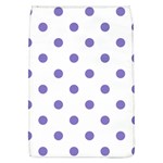 Polka Dots - Ube Violet on White Removable Flap Cover (L)