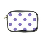 Polka Dots - Ube Violet on White Coin Purse