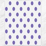 Polka Dots - Ube Violet on White Canvas 16  x 20 