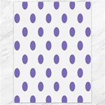 Polka Dots - Ube Violet on White Canvas 18  x 24 