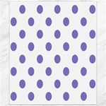 Polka Dots - Ube Violet on White Canvas 20  x 24 