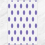 Polka Dots - Ube Violet on White Canvas 20  x 30 