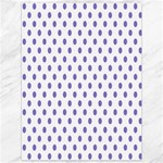 Polka Dots - Ube Violet on White Canvas 36  x 48 