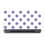 Polka Dots - Ube Violet on White Memory Card Reader with CF