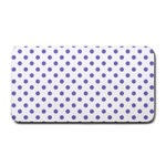 Polka Dots - Ube Violet on White Medium Bar Mat