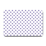 Polka Dots - Ube Violet on White Small Doormat