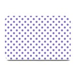 Polka Dots - Ube Violet on White Plate Mat