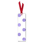 Polka Dots - Ube Violet on White Small Book Mark