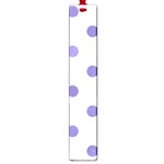 Polka Dots - Ube Violet on White Large Book Mark