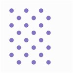 Polka Dots - Ube Violet on White Small Garden Flag (Two Sides)