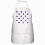 Polka Dots - Ube Violet on White BBQ Apron