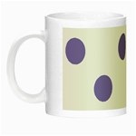 Polka Dots - Ube Violet on White Night Luminous Mug