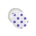 Polka Dots - Ube Violet on White 1.75  Button