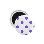 Polka Dots - Ube Violet on White 1.75  Magnet