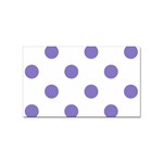 Polka Dots - Ube Violet on White Sticker Rectangular (10 pack)