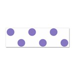 Polka Dots - Ube Violet on White Sticker (Bumper)