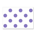 Polka Dots - Ube Violet on White Sticker A4 (100 pack)