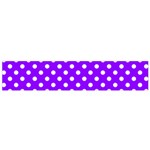 Polka Dots - White on Violet Flano Scarf (Small)