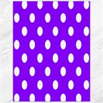 Polka Dots - White on Violet Canvas 12  x 16 