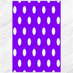 Polka Dots - White on Violet Canvas 20  x 30 