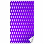 Polka Dots - White on Violet Canvas 40  x 72 