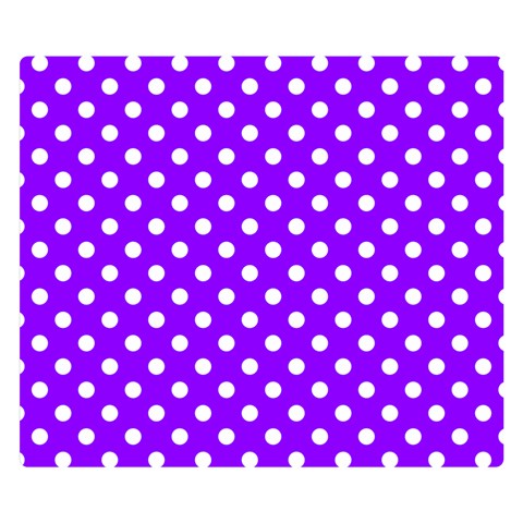 Polka Dots 50 x40  Blanket Back