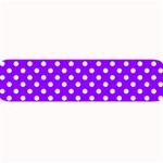 Polka Dots - White on Violet Medium Bar Mat