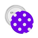 Polka Dots - White on Violet 2.25  Button