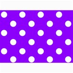Polka Dots - White on Violet 5  x 7  Photo Cards