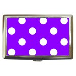 Polka Dots - White on Violet Cigarette Money Case