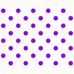 Polka Dots - Violet on White Collage 8  x 10 