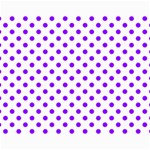 Polka Dots - Violet on White Collage 11  x 14 