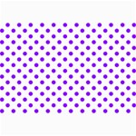 Polka Dots - Violet on White Collage 12  x 18 