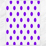 Polka Dots - Violet on White Canvas 18  x 24 