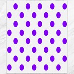 Polka Dots - Violet on White Canvas 20  x 24 