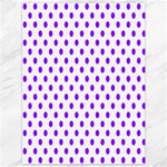 Polka Dots - Violet on White Canvas 36  x 48 