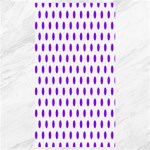Polka Dots - Violet on White Canvas 40  x 72 