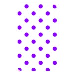 Polka Dots - Violet on White Memory Card Reader (Rectangular)