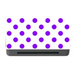 Polka Dots - Violet on White Memory Card Reader with CF