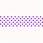 Polka Dots - Violet on White Medium Bar Mat