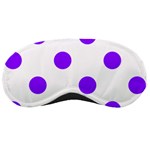 Polka Dots - Violet on White Sleeping Mask