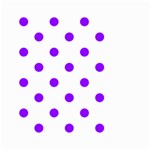 Polka Dots - Violet on White Small Garden Flag (Two Sides)