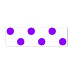 Polka Dots - Violet on White Sticker (Bumper)