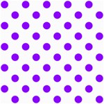 Polka Dots - Violet on White ScrapBook Page 8  x 8 