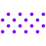 Polka Dots - Violet on White YOU ARE INVITED 3D Greeting Card (8x4)