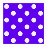 Polka Dots - White on Indigo Violet Medium Glasses Cloth